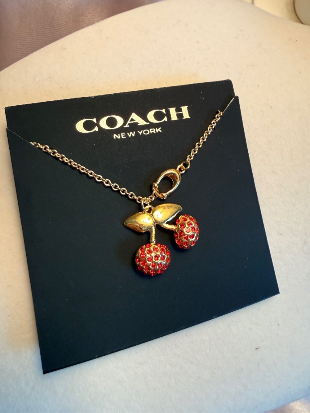 Coach Cherry Necklace